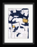 Golden Blue Shatters II Fine Art Print