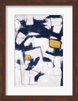 Golden Blue Shatters II Fine Art Print