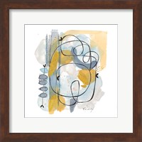Dreaming In Gold And Blue I Fine Art Print