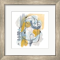 Dreaming In Gold And Blue I Fine Art Print