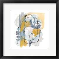 Dreaming In Gold And Blue I Framed Print