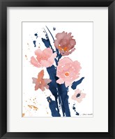Watercolor Pink Poppies II Framed Print