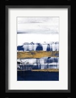 Midnight Gold Rain I Framed Print