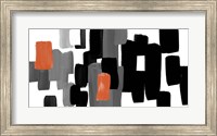 Modern Grooves with Orange II Fine Art Print
