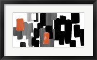 Modern Grooves with Orange II Fine Art Print