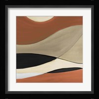 Coalescence Neutral Square III Framed Print