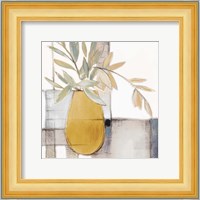 Golden Afternoon Bamboo Leaves I Fine Art Print