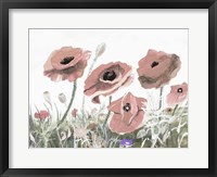 Victory Pink Poppies II Framed Print