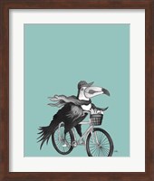 What a Wild Ride on Teal II Fine Art Print