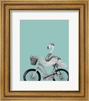 What A Wild Ride On Teal I Fine Art Print