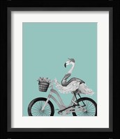 What A Wild Ride On Teal I Framed Print