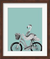 What A Wild Ride On Teal I Fine Art Print