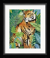Tiger In The Jungle II Framed Print