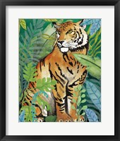 Tiger In The Jungle II Framed Print