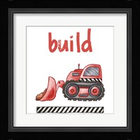 Build Framed Print