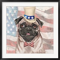 Patriotic Pug Fine Art Print