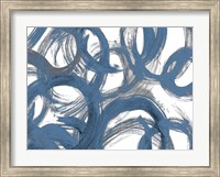 Blue and Gray Strokes Fine Art Print