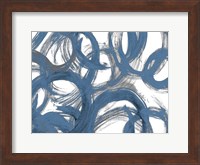 Blue and Gray Strokes Fine Art Print
