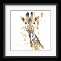 Gold Water Giraffe Fine Art Print