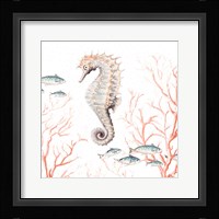 Seahorse On Coral Fine Art Print