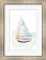 Turquoise Sail Boat Fine Art Print