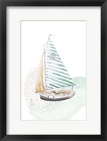 Turquoise Sail Boat Fine Art Print