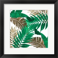 Modern Jungle Leaves Close Up II Fine Art Print
