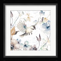 Floral with Bird II Fine Art Print