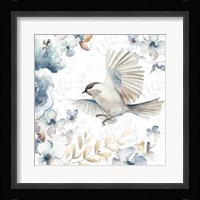 Floral With Bird I Fine Art Print