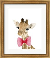 Giraffe With Bow Fine Art Print
