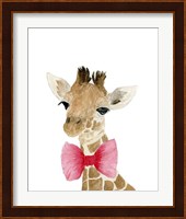 Giraffe With Bow Fine Art Print