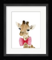 Giraffe With Bow Fine Art Print