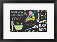 Blessed with Peace and Good Food Fine Art Print