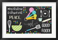 Blessed with Peace and Good Food Fine Art Print