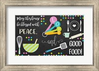 Blessed with Peace and Good Food Fine Art Print