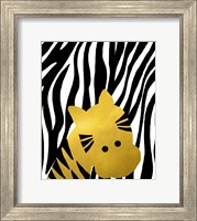 Gold Baby Zebra Fine Art Print