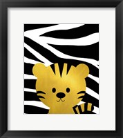 Gold Baby Tiger Framed Print