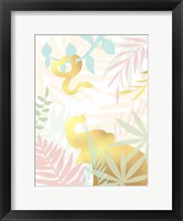 Golden Modern Safari I Framed Print