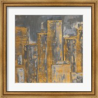 Gold City Eclipse Square I Fine Art Print