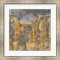 Gold City Eclipse Square II Fine Art Print