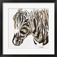 Speckled Gold Zebra Fine Art Print