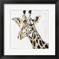 Speckled Gold Giraffe Fine Art Print