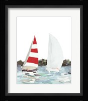 Line Regatta II Framed Print