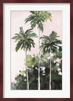 Palms Under A Pink Sky Fine Art Print