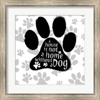 B&W Dog Paw I Fine Art Print