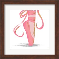 Ballet Point Shoe with Gold Accents Fine Art Print