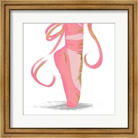 Ballet Point Shoe with Gold Accents Fine Art Print