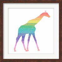Rainbow Giraffe Fine Art Print