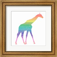 Rainbow Giraffe Fine Art Print