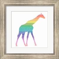 Rainbow Giraffe Fine Art Print